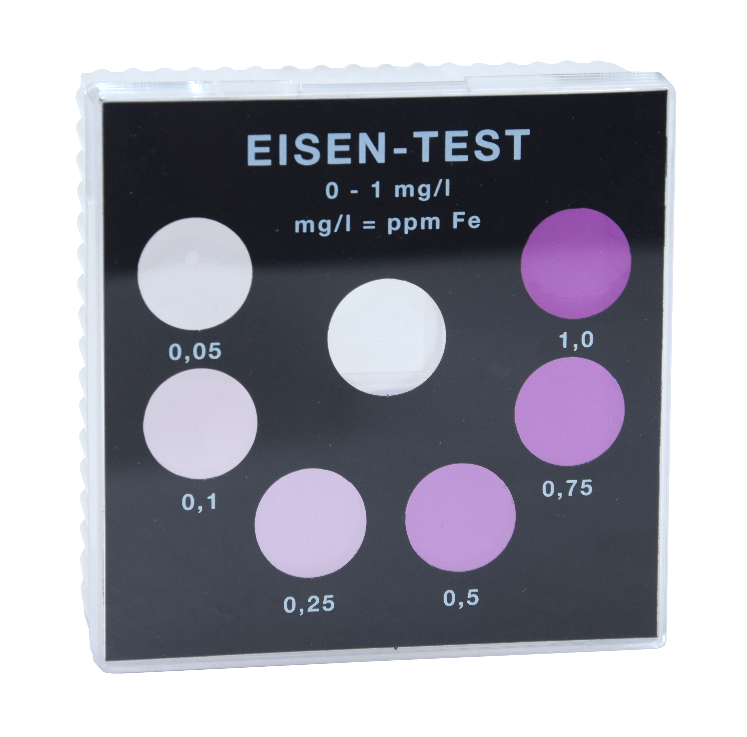 Eisen 0–1 mg/l - Farbvergleichsgerät Testoval